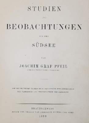 Bild Nr.1: 140-2664 Pfeil,J.v.: (Verschiedene Länder - Geschichte, Südsee)