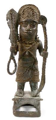 Bild Nr.1: 140-2815 Benin Bronze: (Afrika, Figuren)