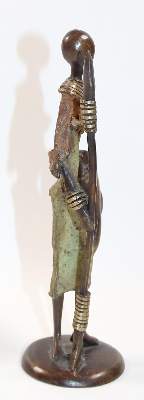 Bild Nr.4: 140-2816 Bronzefigur wohl: (Afrika, Figuren)