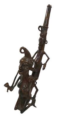 Bild Nr.1: 140-2835 Ritual-Bronzepfeife: (Afrika)