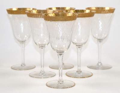 Bild Nr.2: 140-2912 6 Weissweingläser: (Glas)