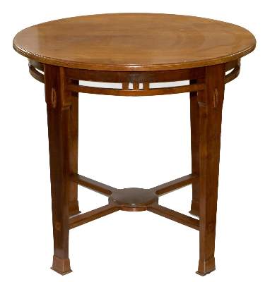 Bild Nr.1: 140-2976 Art-Deco Tisch mit vier Stühlen.: (Möbel, Tische)