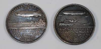 Bild Nr.2: 140-3010 Silbermedaillen.: (Münzen und Medaillen, Zeppelin)