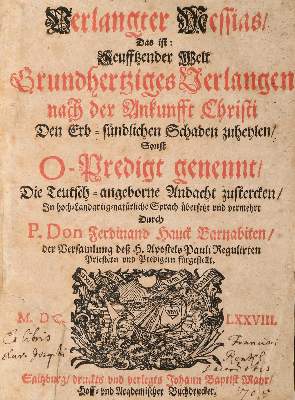 Bild Nr.1: 140-306 Hauck,F.: (Alte Drucke, Handschriften und Theologie)
