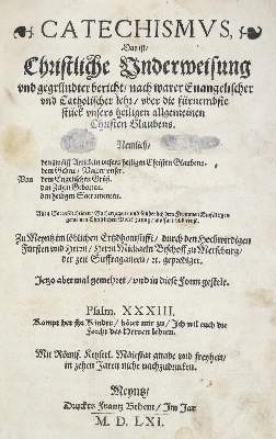 Bild Nr.1: 140-308 Helding,M. (Bischof v. Merseburg).: (Alte Drucke, Handschriften und Theologie)