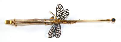 Bild Nr.2: 140-3083 Libellenbrosche 750 GG.: (Schmuck, Broschen)