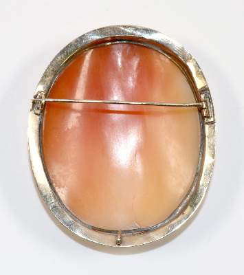 Bild Nr.2: 140-3091 Prächtige Muschelkamee: (Schmuck, Broschen)