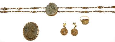 Bild Nr.1: 140-3114 Demiparure mit Kameen.: (Schmuck)