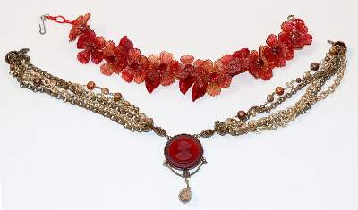Bild Nr.1: 140-3130 Modeschmuck Ketten.: (Schmuck, Modeschmuck, 40er-50er Jahre)
