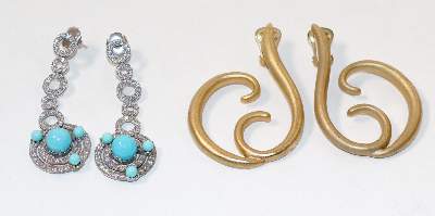 Bild Nr.1: 140-3131 Modeschmuck Ohrschmuck.: (Schmuck, Modeschmuck, 40er-50er Jahre)