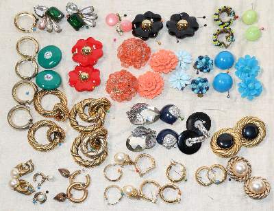 Bild Nr.11: 140-3131 Modeschmuck Ohrschmuck.: (Schmuck, Modeschmuck, 40er-50er Jahre)