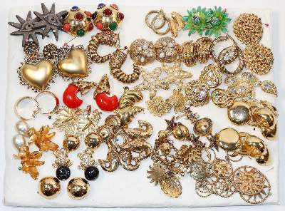 Bild Nr.6: 140-3131 Modeschmuck Ohrschmuck.: (Schmuck, Modeschmuck, 40er-50er Jahre)