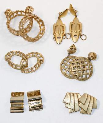 Bild Nr.7: 140-3131 Modeschmuck Ohrschmuck.: (Schmuck, Modeschmuck, 40er-50er Jahre)