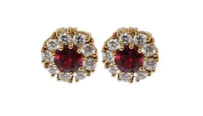 Bild Nr.1: 140-3136 Brillant- Rubin: (Schmuck, Ohrringe)