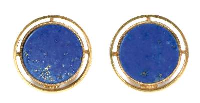 Bild Nr.1: 140-3138 Ohrclips mit Lapislazuli,: (Schmuck, Ohrringe)