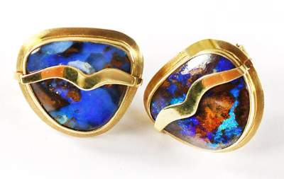 Bild Nr.1: 140-3141 Prächtige Boulderopal: (Schmuck, Ohrringe)