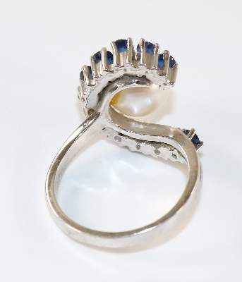 Bild Nr.3: 140-3150 Damenring Saphier: (Schmuck, Ringe)
