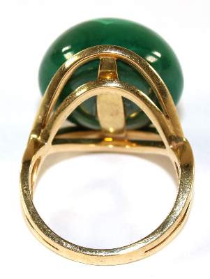 Bild Nr.3: 140-3158 Malachitring 750 GG.: (Schmuck, Ringe)