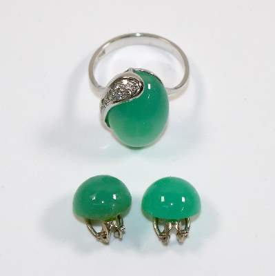 Bild Nr.1: 140-3160 Ring u. Ohrclips: (Schmuck)