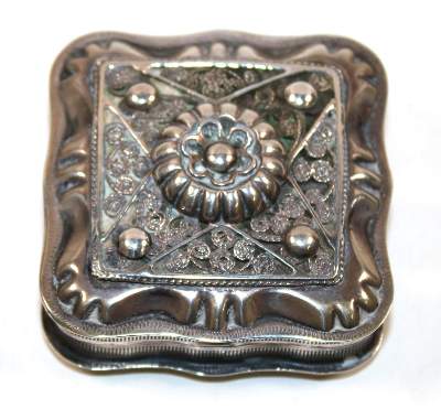 Bild Nr.1: 140-3187 Silberdose, Pillendose.: (Silber, Dosen)