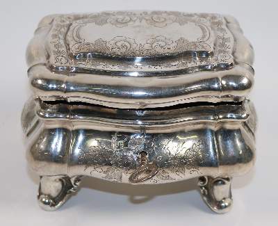 Bild Nr.2: 140-3196 Zuckerdose wohl: (Silber, Dosen)