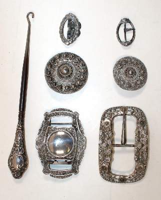 Bild Nr.2: 140-3199 Gürtelschnallen,: (Silber)