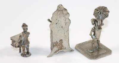Bild Nr.2: 140-3204 Drehorgelspieler,: (Silber, Miniaturen)
