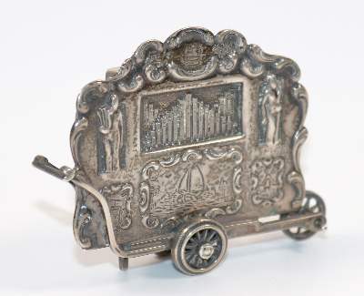 Bild Nr.1: 140-3206 Große Drehorgel,: (Silber, Miniaturen)