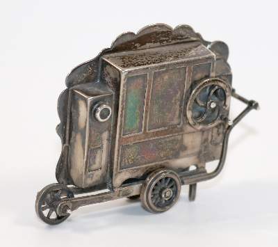 Bild Nr.2: 140-3206 Große Drehorgel,: (Silber, Miniaturen)