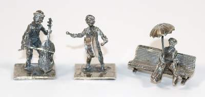 Bild Nr.1: 140-3216 Musiker u.: (Silber, Miniaturen)