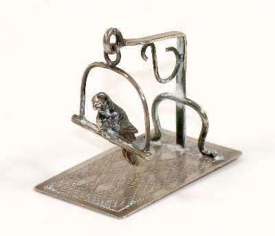 Bild Nr.1: 140-3217 Papagei auf: (Silber, Miniaturen)