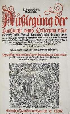 Bild Nr.1: 140-322 Huberinus,C.: (Alte Drucke, Handschriften und Theologie)