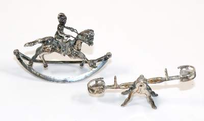 Bild Nr.1: 140-3221 Schaukelpferd: (Silber, Miniaturen)