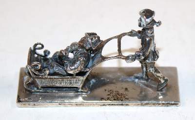 Bild Nr.2: 140-3222 Schlittenfahrt.: (Silber, Miniaturen)