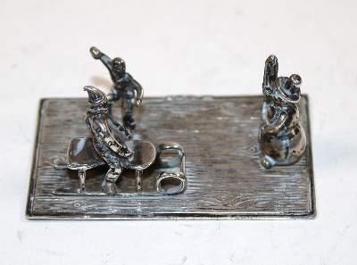 Bild Nr.1: 140-3224 Schneeballschlacht.: (Silber, Miniaturen)