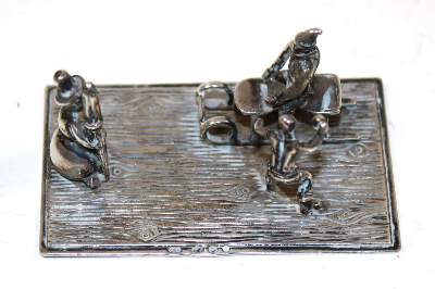 Bild Nr.2: 140-3224 Schneeballschlacht.: (Silber, Miniaturen)