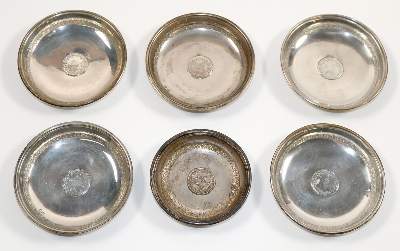Bild Nr.1: 140-3232 Münzschalen,: (Silber)