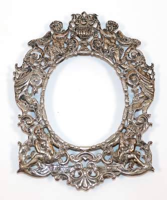 Bild Nr.1: 140-3237 Biedermeier: (Silber, Rahmen)