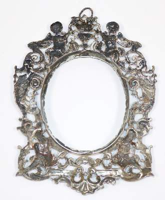 Bild Nr.2: 140-3237 Biedermeier: (Silber, Rahmen)