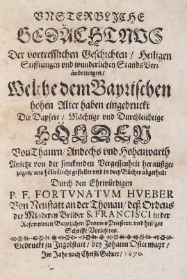 Bild Nr.1: 140-324 Hueber,F.: (Alte Drucke, Handschriften und Theologie)