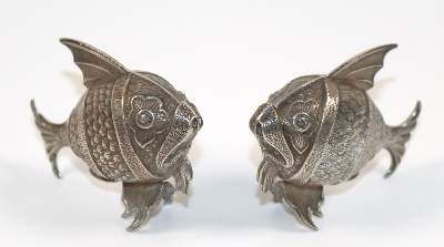 Bild Nr.1: 140-3243 Fische, Silber: (Silber, Salieren)
