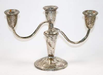 Bild Nr.1: 140-3251 Silber Kerzenleuchter: (Silber, Tischdekoration)