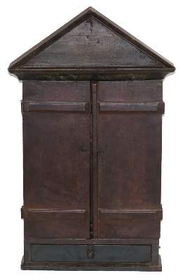 Bild Nr.2: 140-3282 Hausaltar Tryptichon.: (Skulpturen - Plastiken, Religiöse Volkskunst)