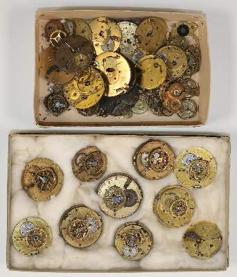 Bild Nr.2: 140-3321 Spindeluhren, Werke: (Uhren, Taschenuhren)