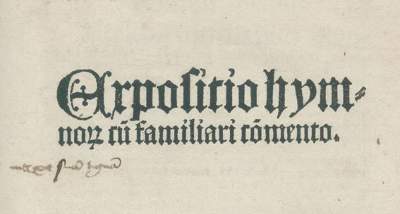 Bild Nr.1: 140-333 Hilarius,(A).: (Inkunabeln)