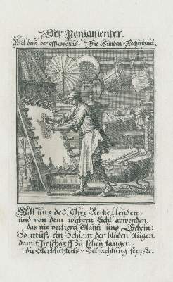 Bild Nr.1: 140-3381 Buchdrucker u.a.: (Varia, Berufe)