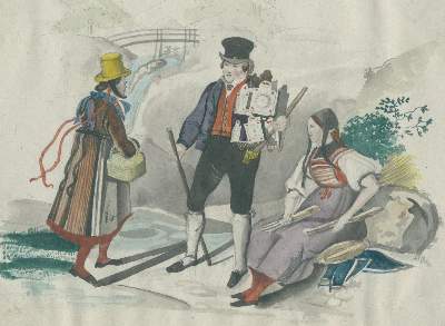 Bild Nr.1: 140-3393 Uhrenhändler.: (Varia, Berufe)