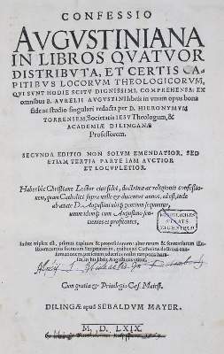 Bild Nr.1: 140-34 Augustinus,A.: (Alte Drucke, Handschriften und Theologie)