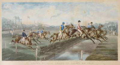 Bild Nr.1: 140-3467 Hindernisrennen.: (Varia, Reitsport)