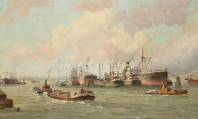 Bild Nr.1: 140-3476 Pauwels,H.: (Varia, Seewesen, Hafen)